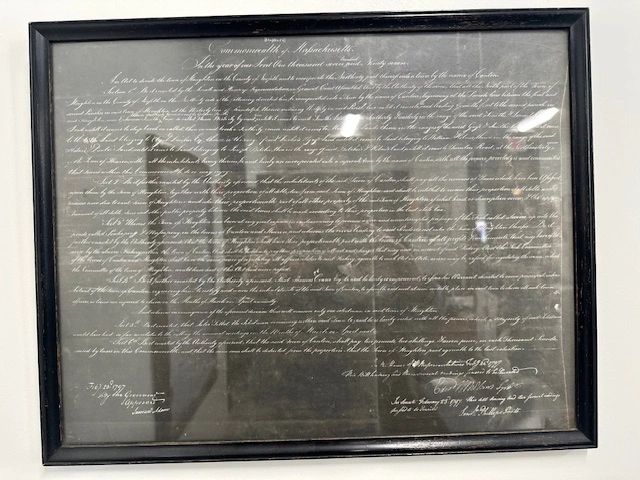 Canton Massachusetts Town Charter 1797